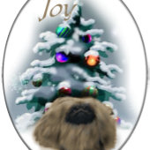 Ornament met kerstcadeaus voor pekingese kerstcade
