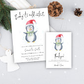 Arctic schattige pinguïn dank u baby shower bedankzakje