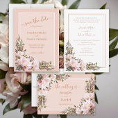 Peony Garden Names + Date Adobe Clay Wedding Stropdas