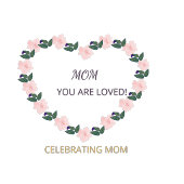 Peony Heart Blessing for Mom Feestdagen Kaart