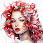 Pepermunt Kerst Thee Party Roze Sneeuwvlok Servet