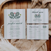 Perfect Match Tennis Bruiloftsfeest Servet