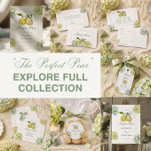 Perfect Pear Pair Green Hydrangea Bridal Shower Kaart