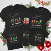 Custom Funny Face Merry en Merried Christmas Elf Feestdagenkaart