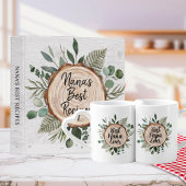 Gelukkige Grootouders Dag Rustiek Hout en Foliage Briefkaart