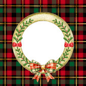 Gepersonaliseerd Afbeelding Lijst en Kerstkrans N Servet