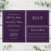 Pruim en Zilver Klasse Kaart (Personaliseer de collectie van deze zelfstandige maker.)