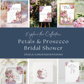Floral Wine Raffle Bridal Shower Enclosure Card Informatiekaartje