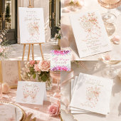 Bloemen & Prosecco Bloemige Bruidsdouche Kaart