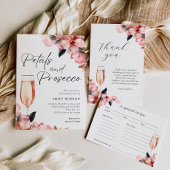 bloemblaadjes & Prosecco Bloemen Vrijgezellenfeest Bedankkaart