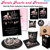 Petals Parels Prosecco gunstiger Vrijgezellenfeest Kaart