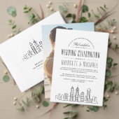 Philadelphia Skyline | Bruiloft Welkom Favor Bedankjes Labels (Personaliseer deze collectie van deze onafhankelijke maker. Test)