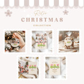 Bright Ribbon Trees Holiday Family Kaart
