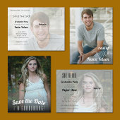 Het Afstuderen van de foto sparen de Datum Briefkaart