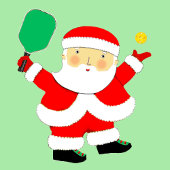 Pickleball Christmas Labels