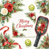 Pickleball Kerst thema Cadeaupapier