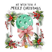Pickleball kerstthema save the date