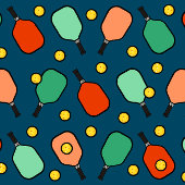 Pickleball verjaardagsfeestje spandoek