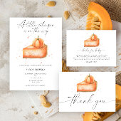 "Een beetje schattige taart is op weg" baby shower Ronde Sticker