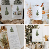 Moderne Waterverf kerstboom vakantie Mokken