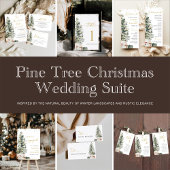 Pine Tree Christmas Wedding Menu