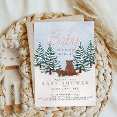 Pine Trees Baby Beer Winter Baby shower Servet
