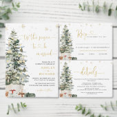 Kerstboom Trouwcadeautag Cadeaulabel (Personaliseer de collectie van deze zelfstandige maker.)
