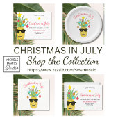 Kerstmis in juli uitnodiging van de ananaspartij