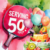Ping Pong 50ste verjaardag Cadeaupapier