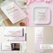 Aangepast modern roze goudvormig vierkant bedankdoosjes