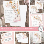 Wilde bloem Roze Pompoen Retouradreslabel Etiket