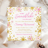 Roze en goudwintersopflakken tafelkleed