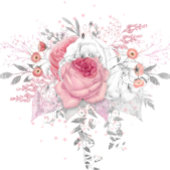 Vrijgezellenfeest van roze en zilver Pony Florals Kaart