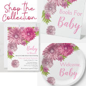 Roze Bloemen Baby in Bloom Brunch Douche Kaart
