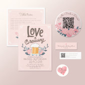 Bachelorette feest bier briefkaart uitnodiging