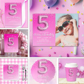 Five and Fabulous Pink Birthday Theme" Cadeaulabel