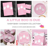 Roze Halloween Ghost Meisje Baby shower Bedankdoosjes