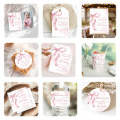 Roze Bow Girl 1e verjaardagsfeestje Bedankdoosjes