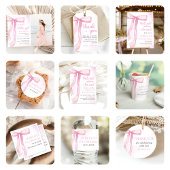 Meisje Roze Bow 1e Verjaardagsfeest Servet