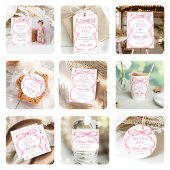 Coquette Roze Boog Verjaardag Bedankdoosjes