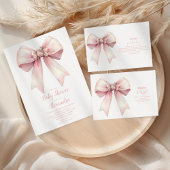 Roze Bow Meisje Baby shower Papieren Bekers