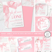 Pink Bow Return Address Etiket