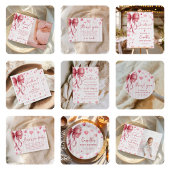 Little Sweetheart Valentine Bow 1st Birthday Kaart