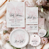 Het is een Meisje Roze Bow Modern Elegant Baby sho Ronde Sticker