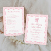 Ze bindt de roze knoop boog Bachelorette Shot Glas