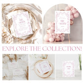 Roze Bow Bloemen Oh Meisje Toile Baby shower Bedankdoosjes