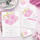 Bruiloft roze kersenbloesem papier servet