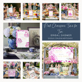 Pink Chinoiserie  Bridal Display Shower enclosure Cadeaulabel