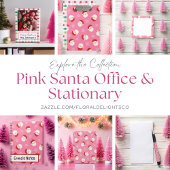 Roze kerstman post-it® notes