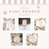 Pink Christmas Rocking Horse Baby shower Servet